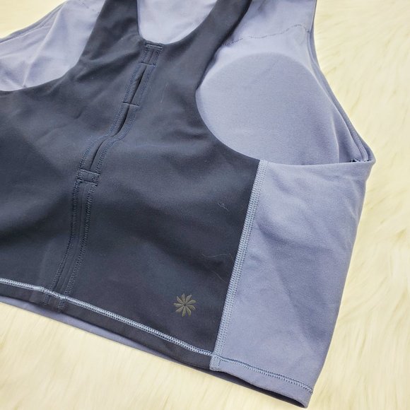 NWT Athleta Blue Horizon Conscious Crop Sports Bra - Picture 6 of 7